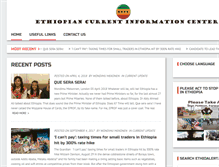 Tablet Screenshot of ethioalert.com